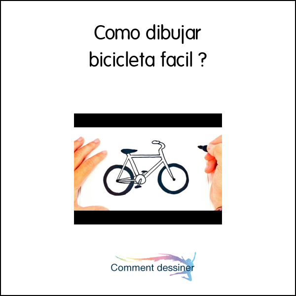 Como dibujar bicicleta facil